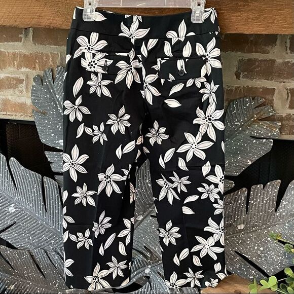 NWOT Real Comfort by Chadwick’s Size 4P Black/White Ankle Length Pants - Picture 2 of 6